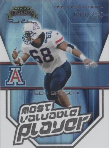 2008 Press Pass Legends Bowl Edition Tedy Bruschi #MVP-2