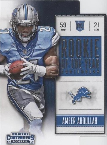 2015 Panini Contenders Ameer Abdullah #ROY11