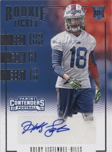 2016 Panini Contenders Kolby Listenbee #186