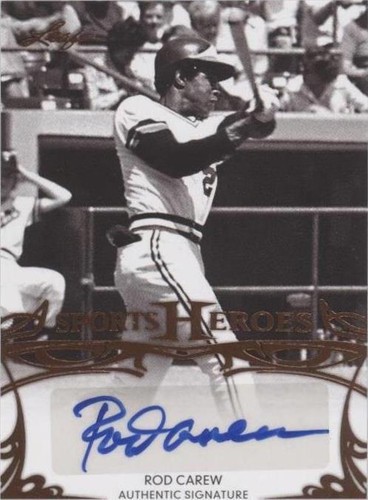 2013 Leaf Sports Heroes - Rod Carew #BA-RC1