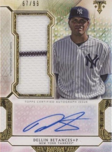 2018 Topps Triple Threads - Dellin Betances #UAJR-DE