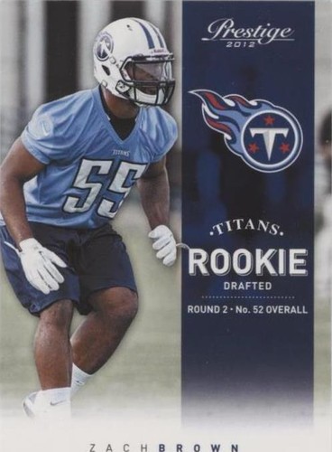 2012 Playoff Prestige Zach Brown #220