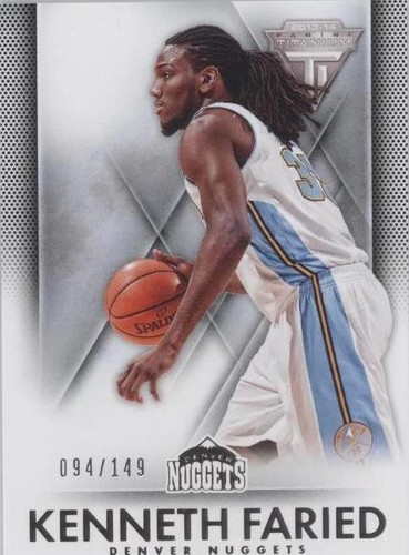 2013-14 Panini Titanium - Kenneth Faried #155