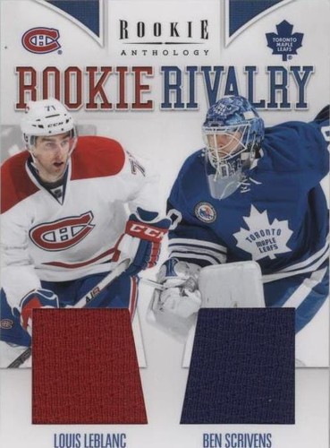 2011-12 Panini Rookie Anthology - Ben Scrivens Louis Leblanc #25