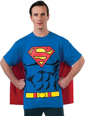 Glow in the hot sale dark superman shirt
