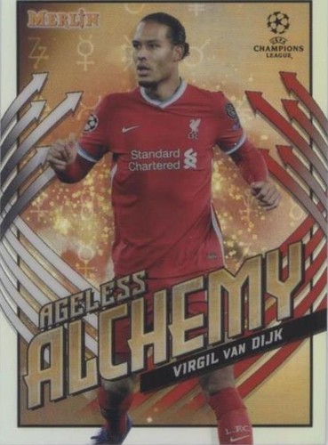 2020-21 Topps Merlin Collection Chrome UCL Virgil van Dijk #AA-VV