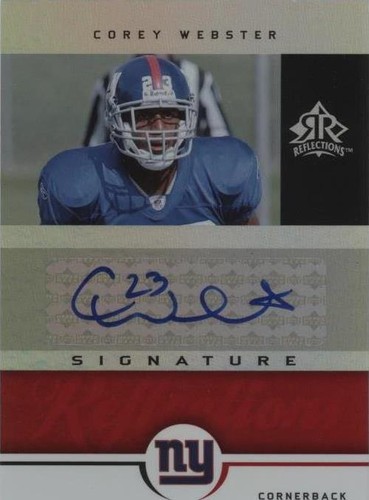2005 Upper Deck Reflections Corey Webster #SR-CO