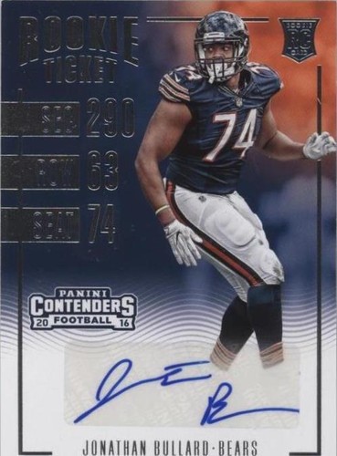 2016 Panini Contenders Jonathan Bullard #123