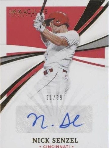 2021 Panini Immaculate Collection - Nick Senzel #IS-NS