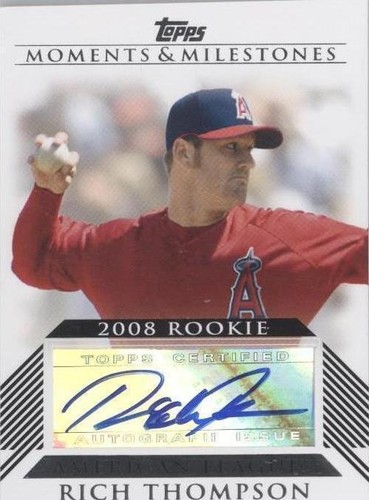 2008 Topps Moments & Milestones - Rich Thompson #RA-RT