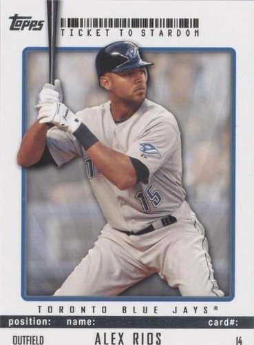 2009 Topps Ticket To Stardom - Alex Rios #14