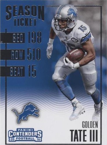 2016 Panini Contenders Golden Tate #32