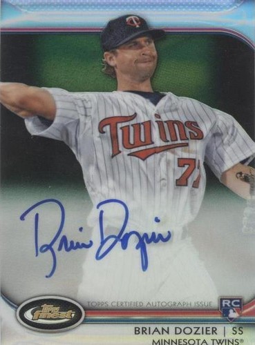 2012 Topps Finest - Brian Dozier #AR-BD