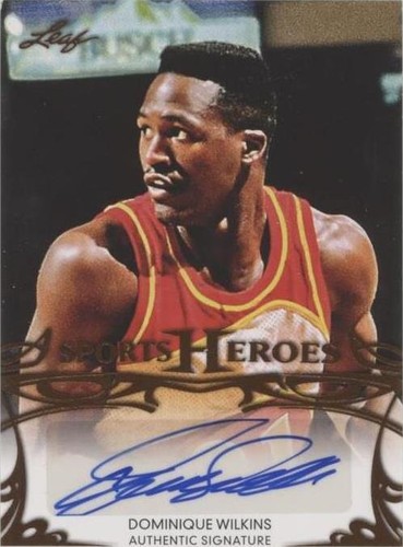 2013 Leaf Sports Heroes - Dominique Wilkins #BA-DW2