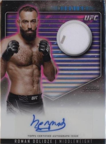 2024 Topps Midnight UFC - Roman Dolidze #RCA-RDO