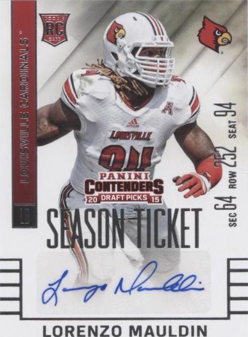 2015 Panini Contenders Draft Picks Lorenzo Mauldin #214