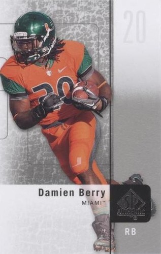 2011 SP Authentic Damien Berry #35