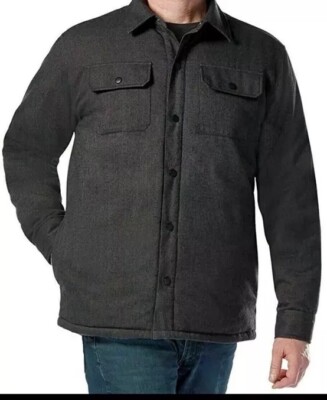 Rugged Elements Utility Insulated Men's Shirt Jacket Grey New With Tags