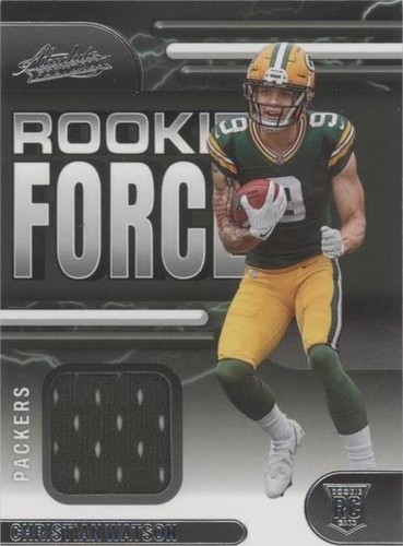 2022 Panini Absolute Christian Watson #RF-18