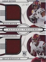 2022 Panini National Treasures Brian Robinson Jr. Jahan Dotson #RGC-COM