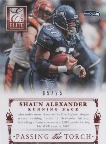 2013 Panini Elite Marshawn Lynch Shaun Alexander #10