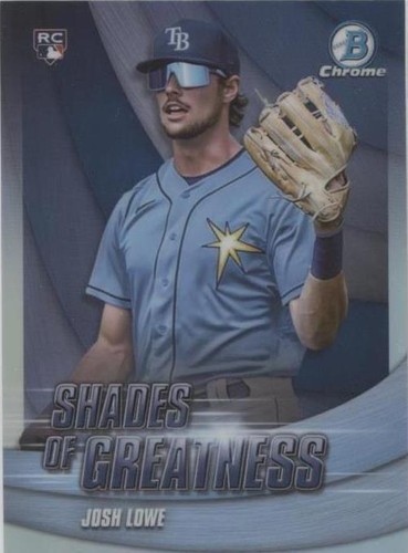 2022 Bowman Chrome Aqua RayWave Refractor /199 Josh Lowe #87