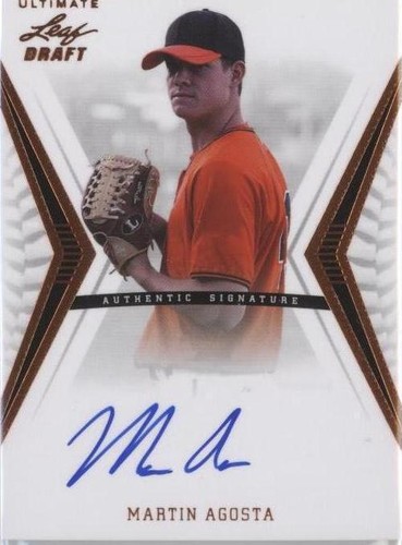 2012 Leaf Ultimate Draft - Martin Agosta #BA-MA1