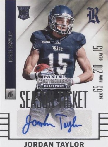 2015 Panini Contenders Draft Picks Jordan Taylor #203