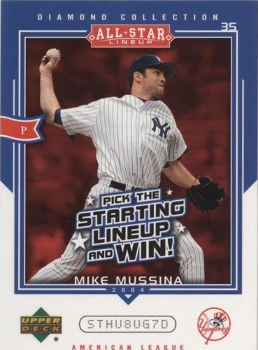 2004 Upper Deck Diamond Collection All-Star Lineup - Mike Mussina #AS-MU