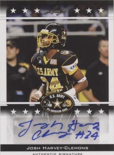 2012 Leaf U.S. Army All-American Bowl Josh Harvey-Clemons #BA-JHC
