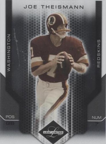 2007 Leaf Limited Joe Theismann #149
