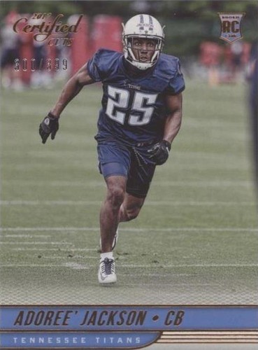 2017 Panini Certified Cuts Adoree' Jackson #165