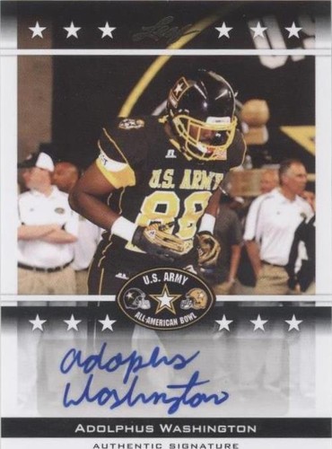 2012 Leaf U.S. Army All-American Bowl Adolphus Washington #BA-AW1