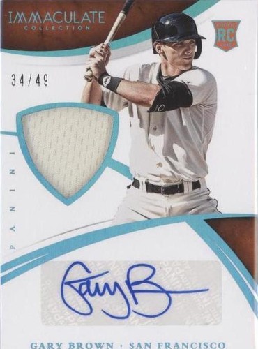 2015 Panini Immaculate Collection - Gary Brown #109
