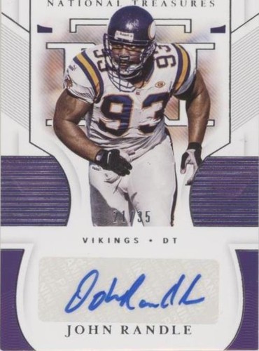2020 Panini National Treasures John Randle #S-JR