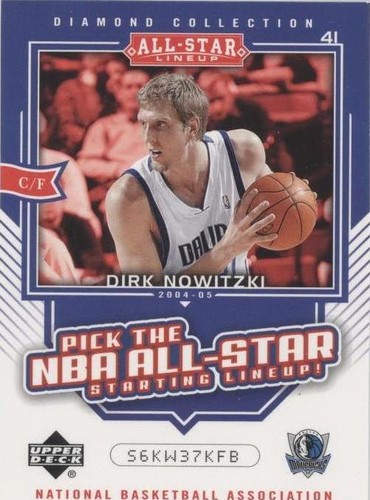 2004-05 Upper Deck All-Star Lineup - Dirk Nowitzki #AS14