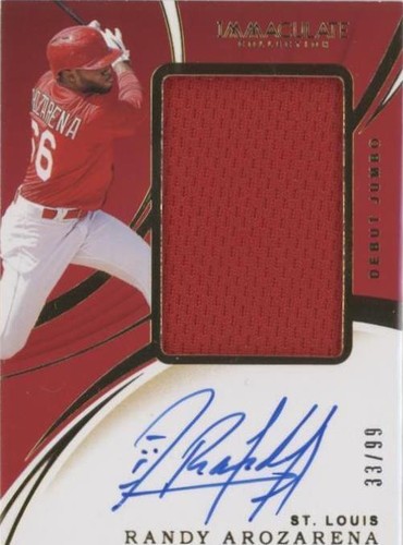 2020 Panini Immaculate Collection - Randy Arozarena #DJA-RA