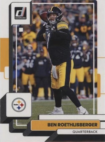 2022 Panini Clearly Donruss BEN ROETHLISBERGER Red 04/49 #40
