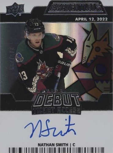 2022-23 Upper Deck Credentials - Nathan Smith #DTAA-NS