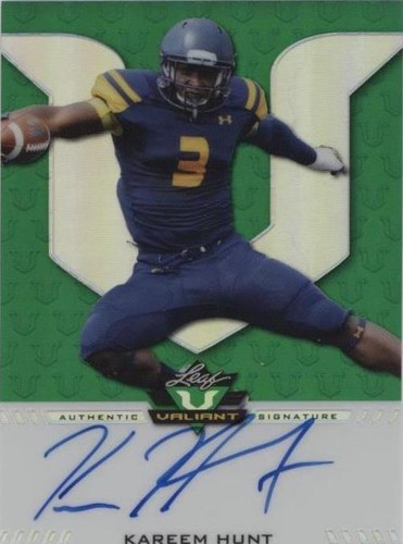 2017 Leaf Valiant Kareem Hunt #BA-KH1