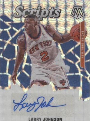 2019-20 Panini Mosaic Larry Johnson Silver Prizm Autograph