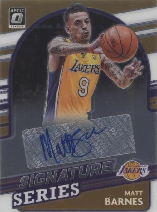 2021-22 Panini Donruss Optic - Signature Series Matt Barnes #SS-MBN (AU)