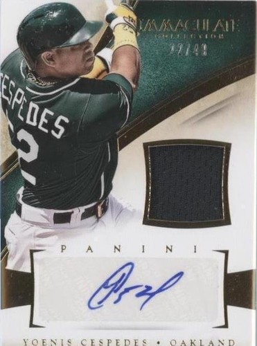 2014 Panini Immaculate Collection - Yoenis Cespedes #35