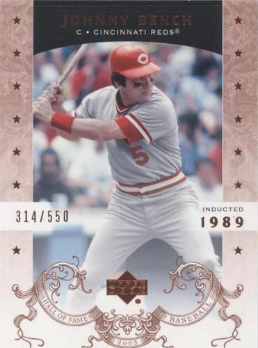 2005 Upper Deck Hall of Fame - Johnny Bench #41