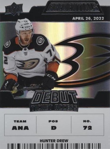 2022-23 Upper Deck Credentials - Hunter Drew #116