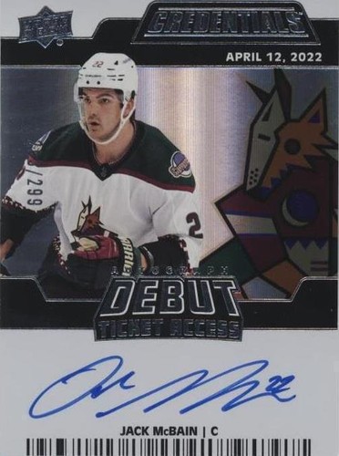 2022-23 Upper Deck Credentials - Jack McBain #DTAA-JM