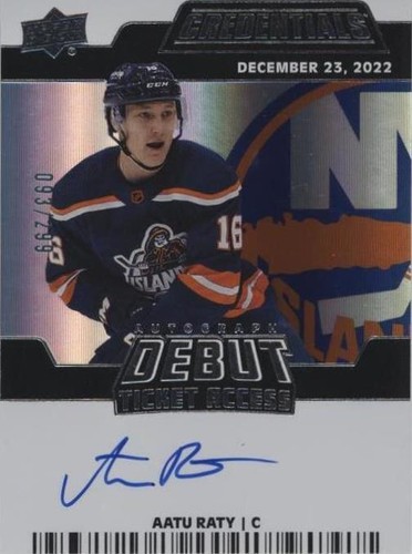 2022-23 Upper Deck Credentials - Aatu Raty #DTAA-AR
