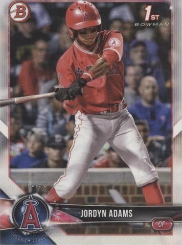 JORDYN ADAMS ANGELS 2018 BOWMAN DRAFT RC #BD88 LOT OF 2 (B1