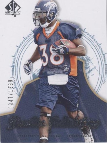 2008 SP Authentic Anthony Alridge #104