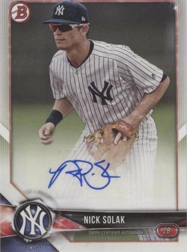 2018 Bowman - Nick Solak #PA-NS